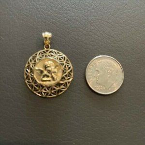 14KT Guardian Angel Pendant Charm